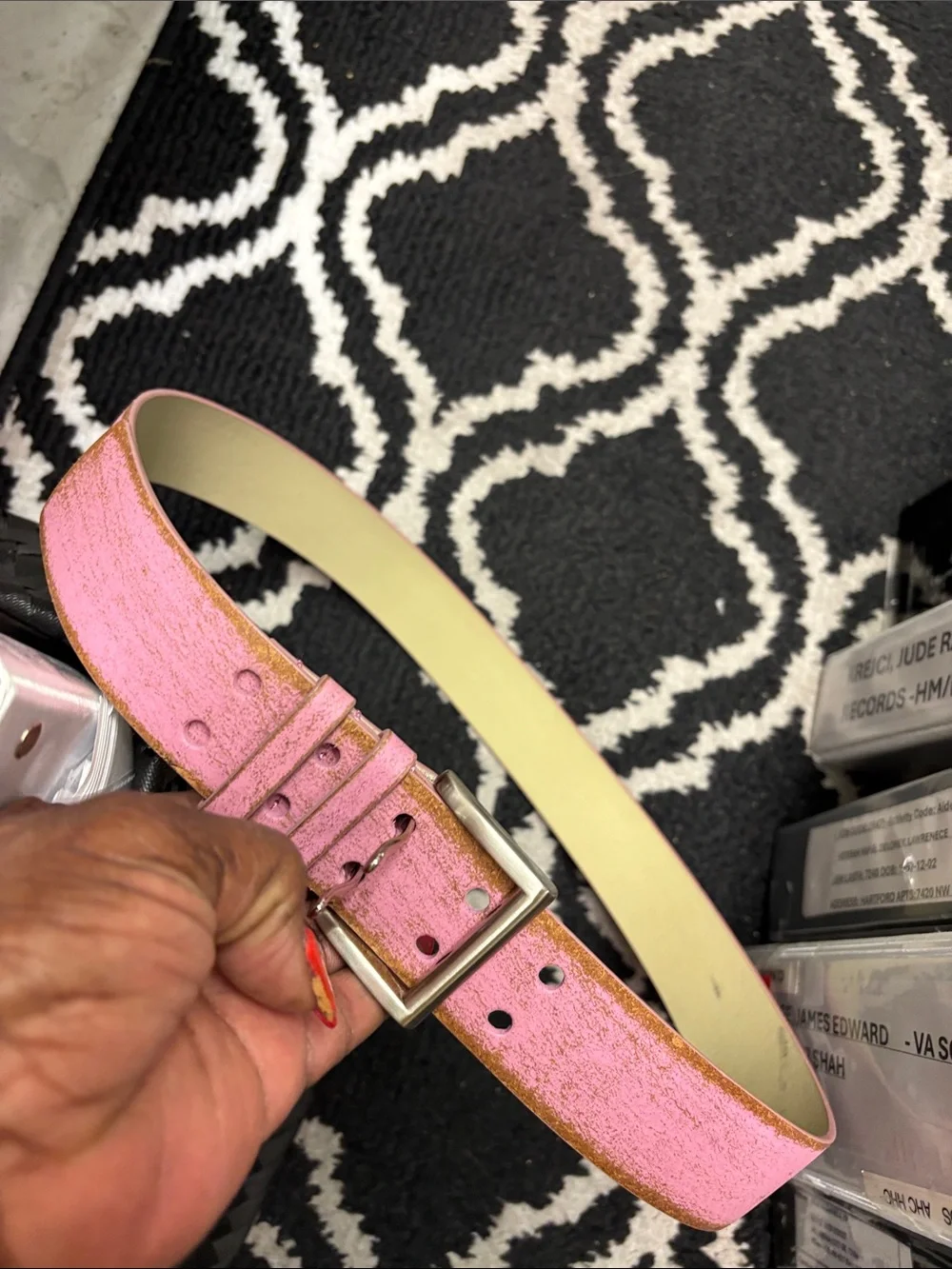 Acabado metallic pink